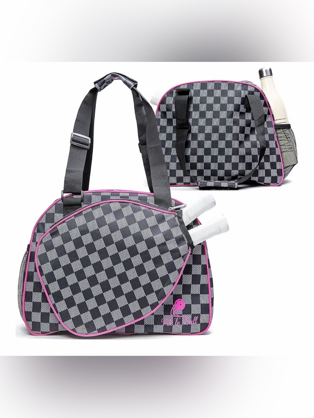 Pik’le’Ball Sport Premium Women’s Pickleball Bag
Black & White Checkered • NWT